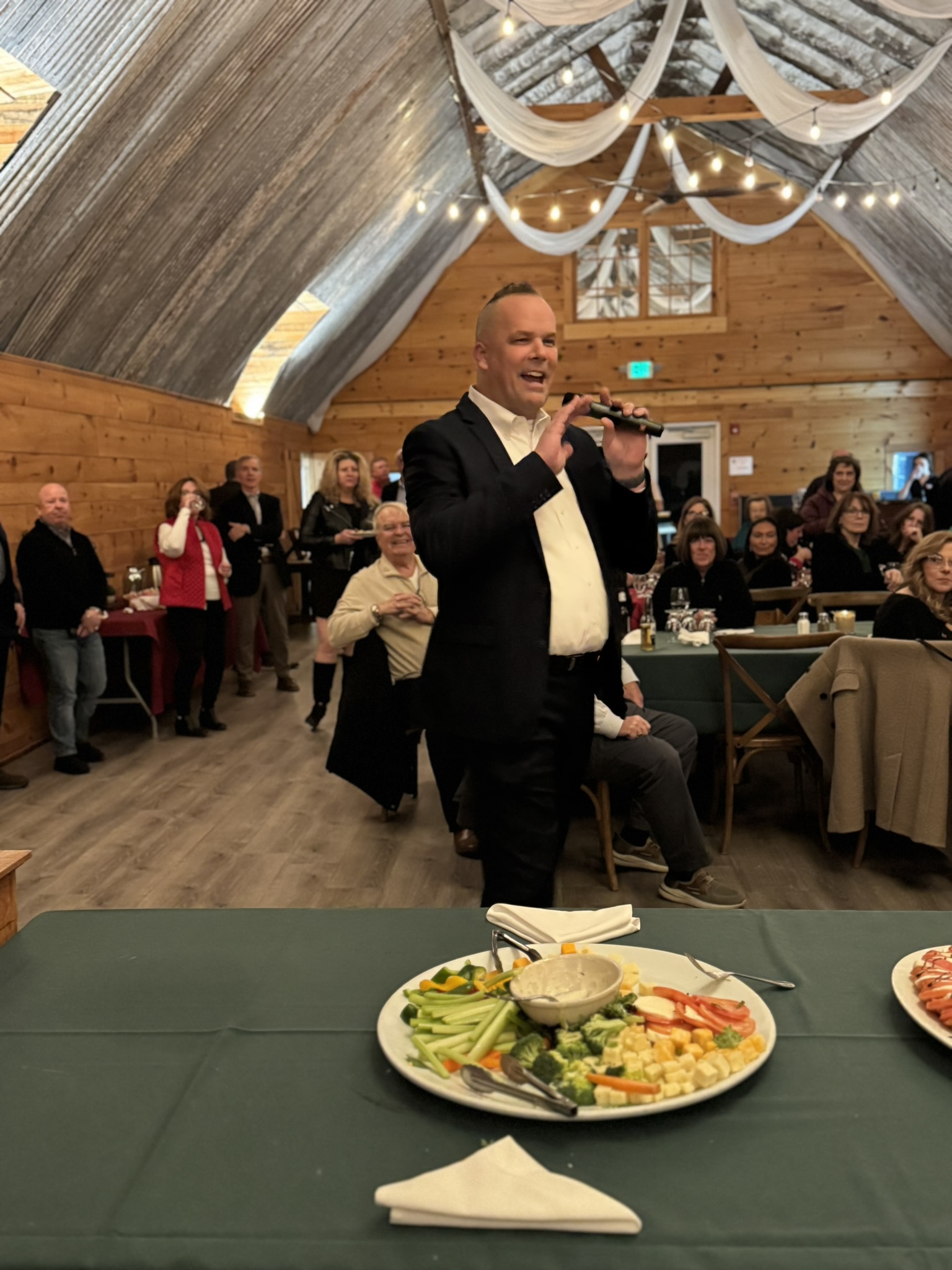 Brian Hess speaking at a community event